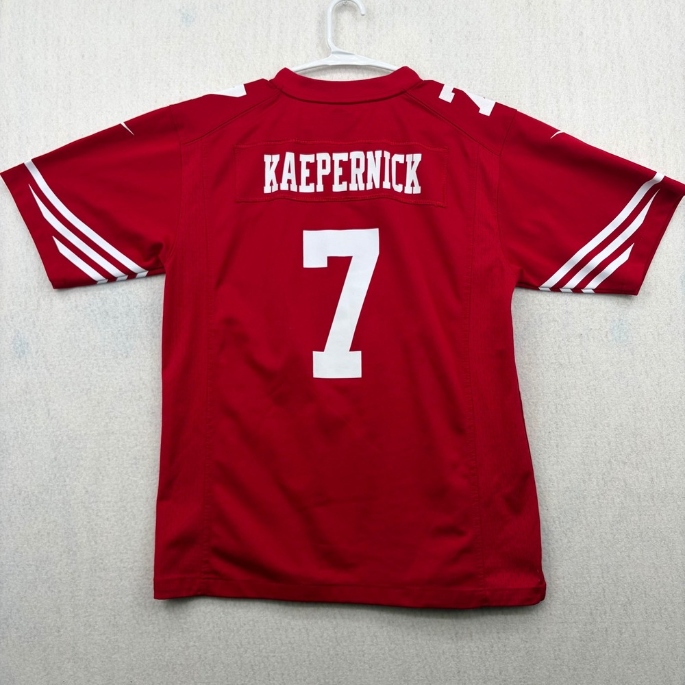 Nike San Francisco 49ers Colin Kaepernick Jersey Kids Large 14-16 Red 7 NFL